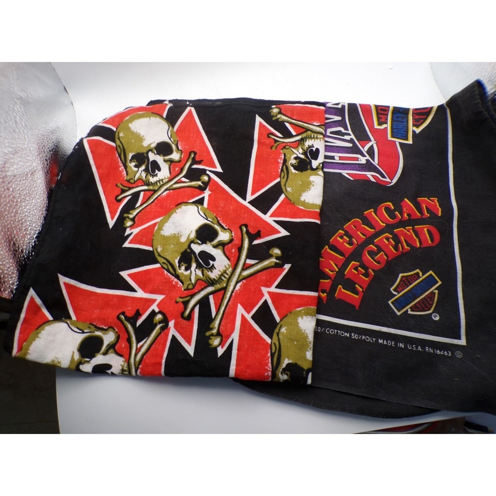 Harley-Davidson American Legend Skull Bandana Biker Motorcycle Head Wrap